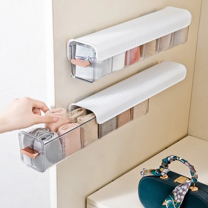 Wall Mounted Socks Organiser - 6 Slots – Trendy Buys Co