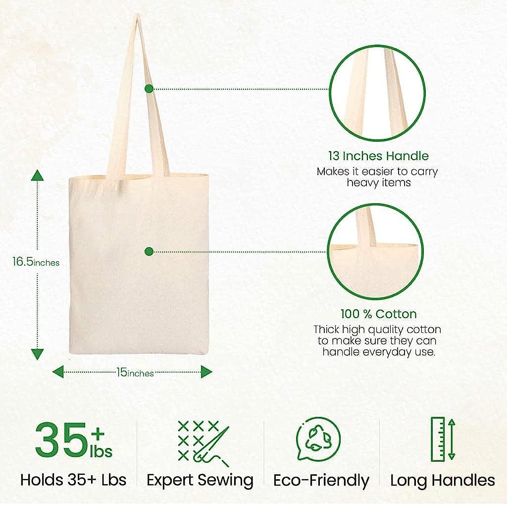 100% Cotton Canvas Tote Bag | Environment Safe | Dreamy Dog