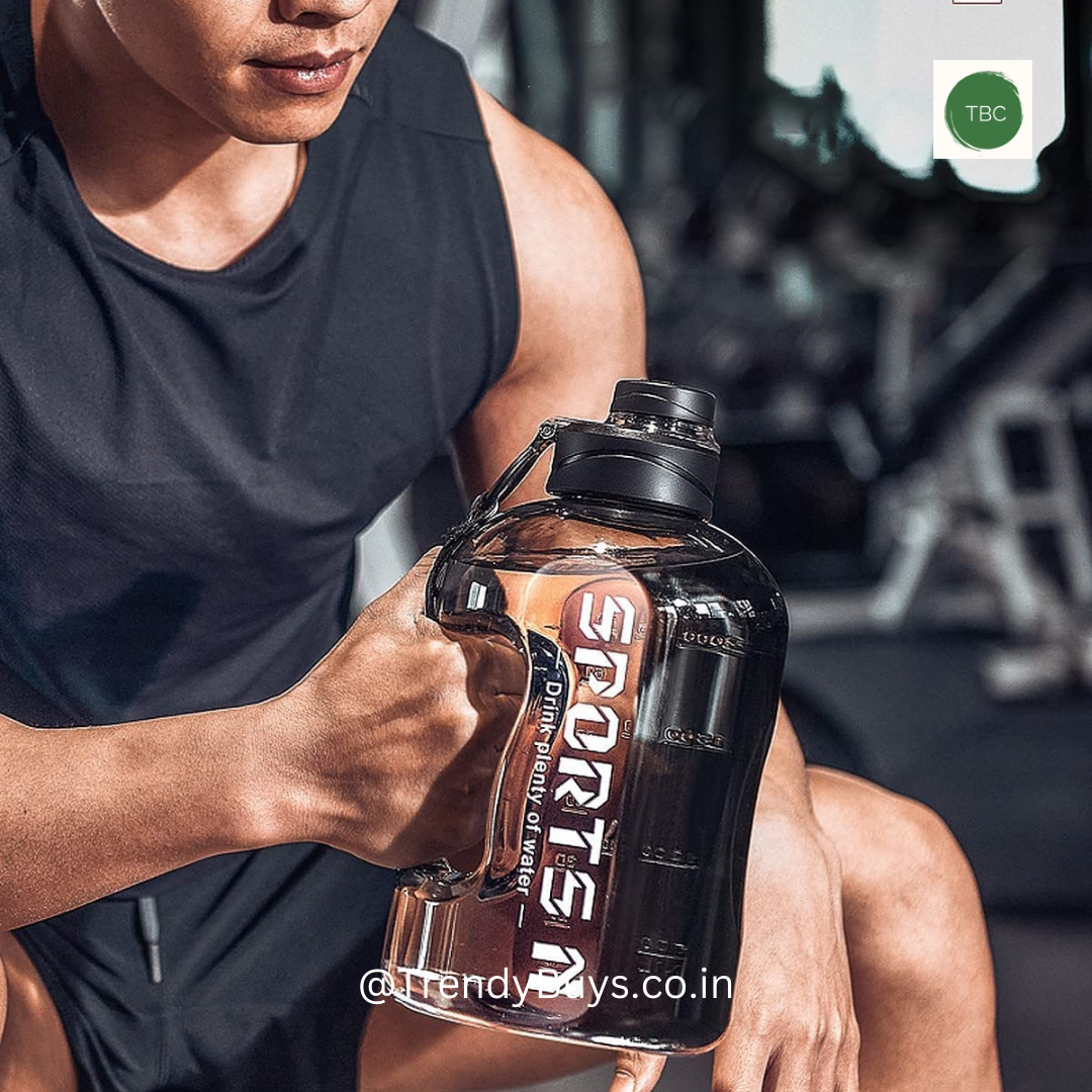 Gallon Water Bottle | 2.2 Litre | Gym Water Bottle | Never Run out of Water | Leak Proof