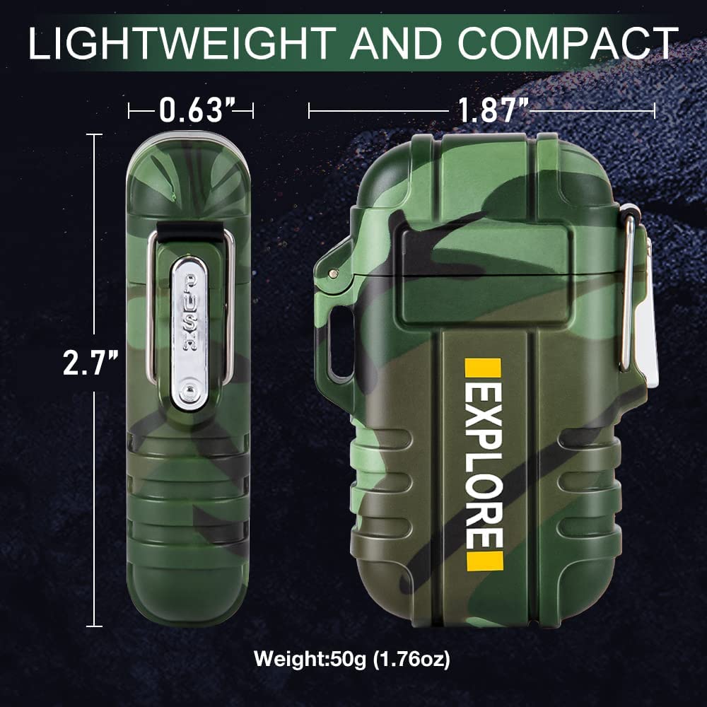 Plasma Rechargeable Lighter | Wind Proof Lighter | Survival Adventure Accessory