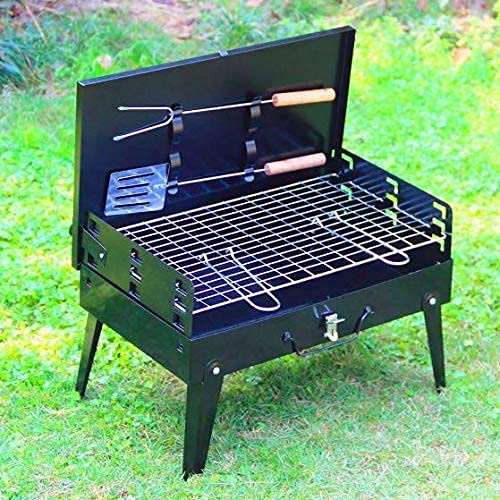 Foldable Briefcase Style Charcoal Grill | Barbeque Grill | Outdoor Charcoal Grill | Garden Grill | 5 Litres