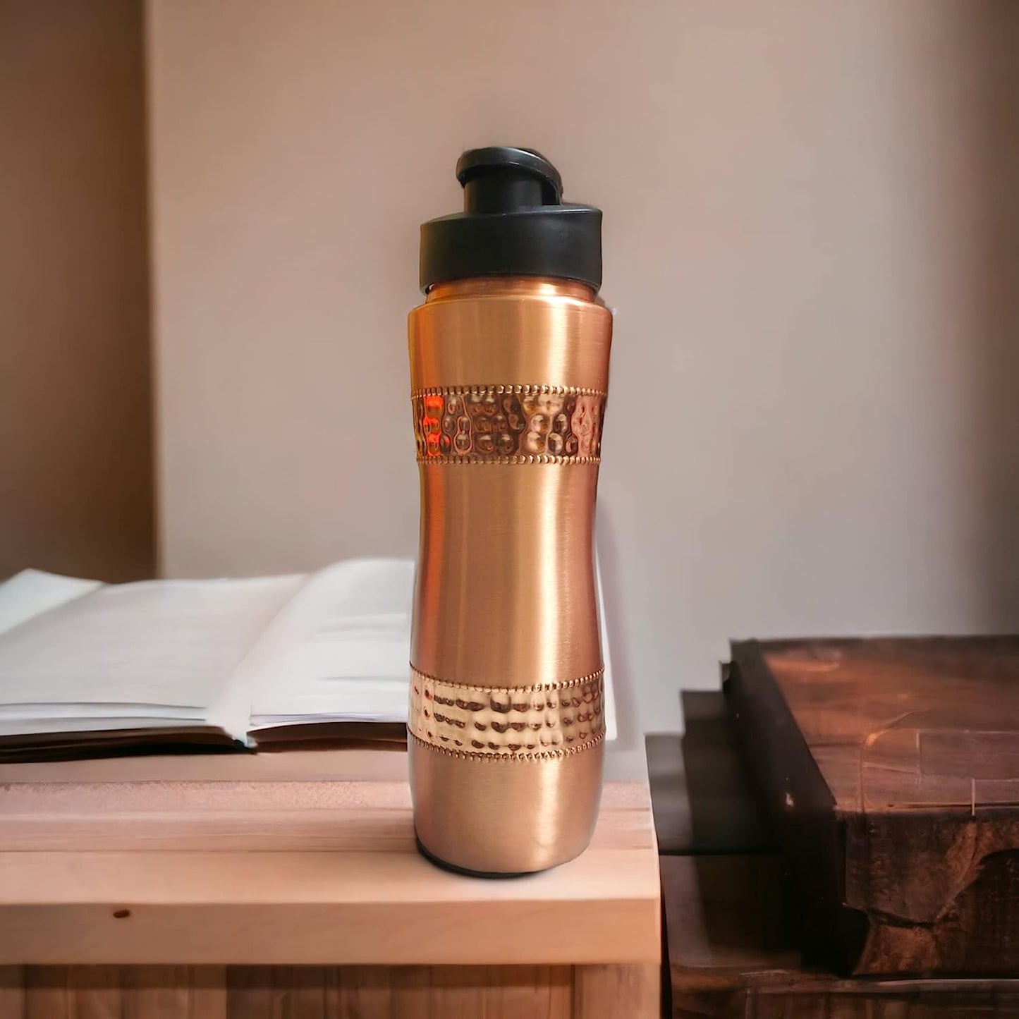 100% Pure Copper Sports Bottle | Sipper | 500 ML