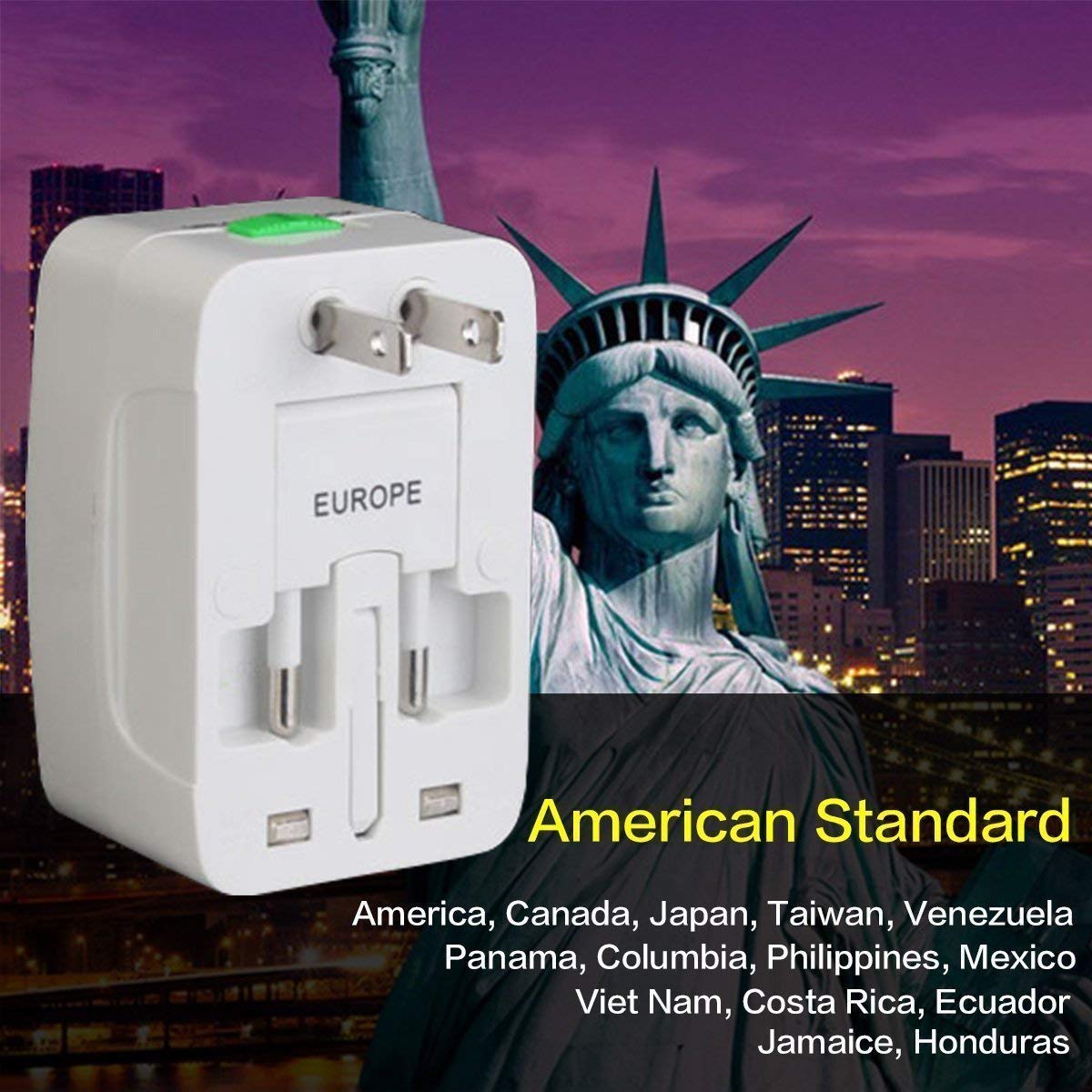 Smart Universal Travel Adapter | Surge Protector