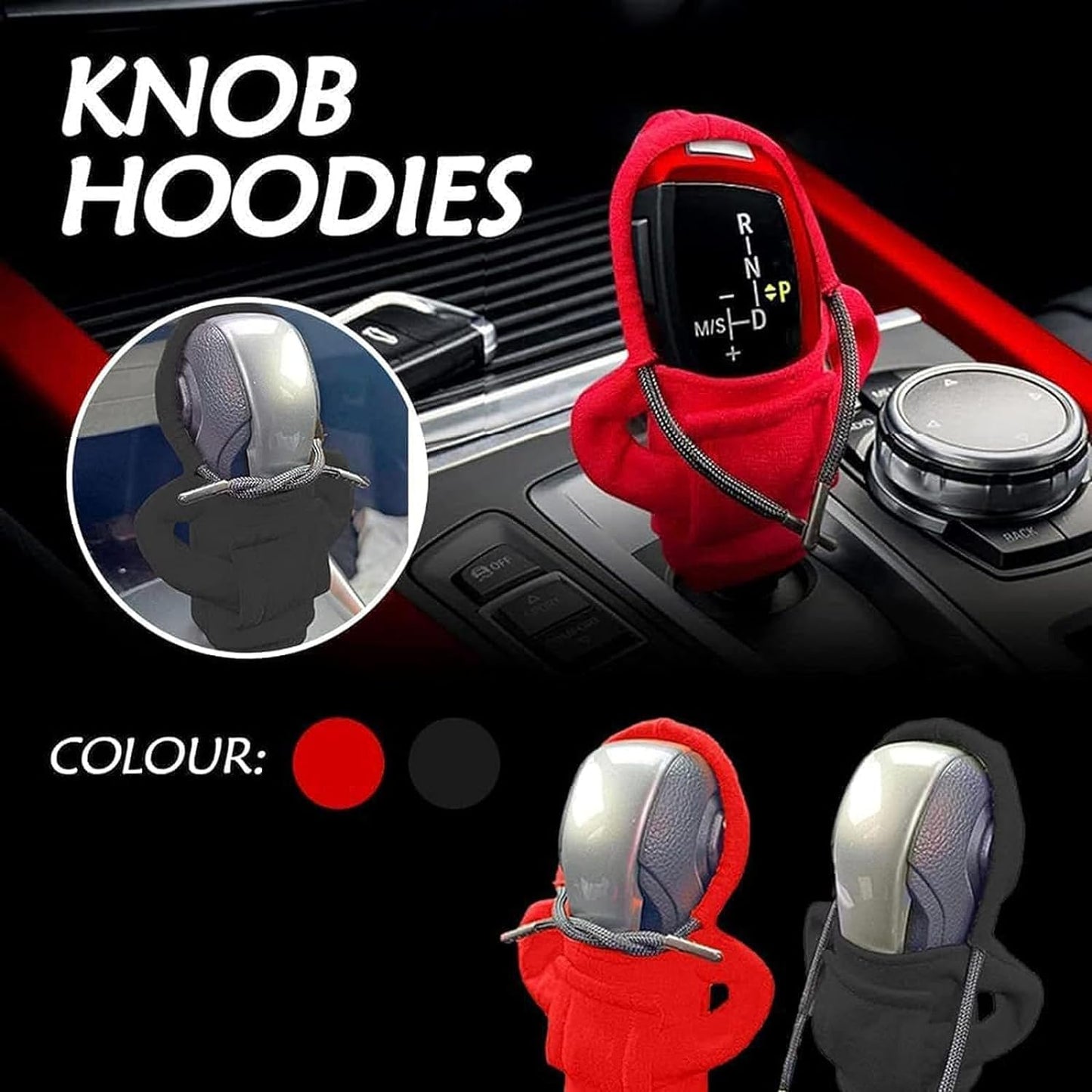 Cool Car Gear Hoodie | Cover for gear knob | Pack Of 2