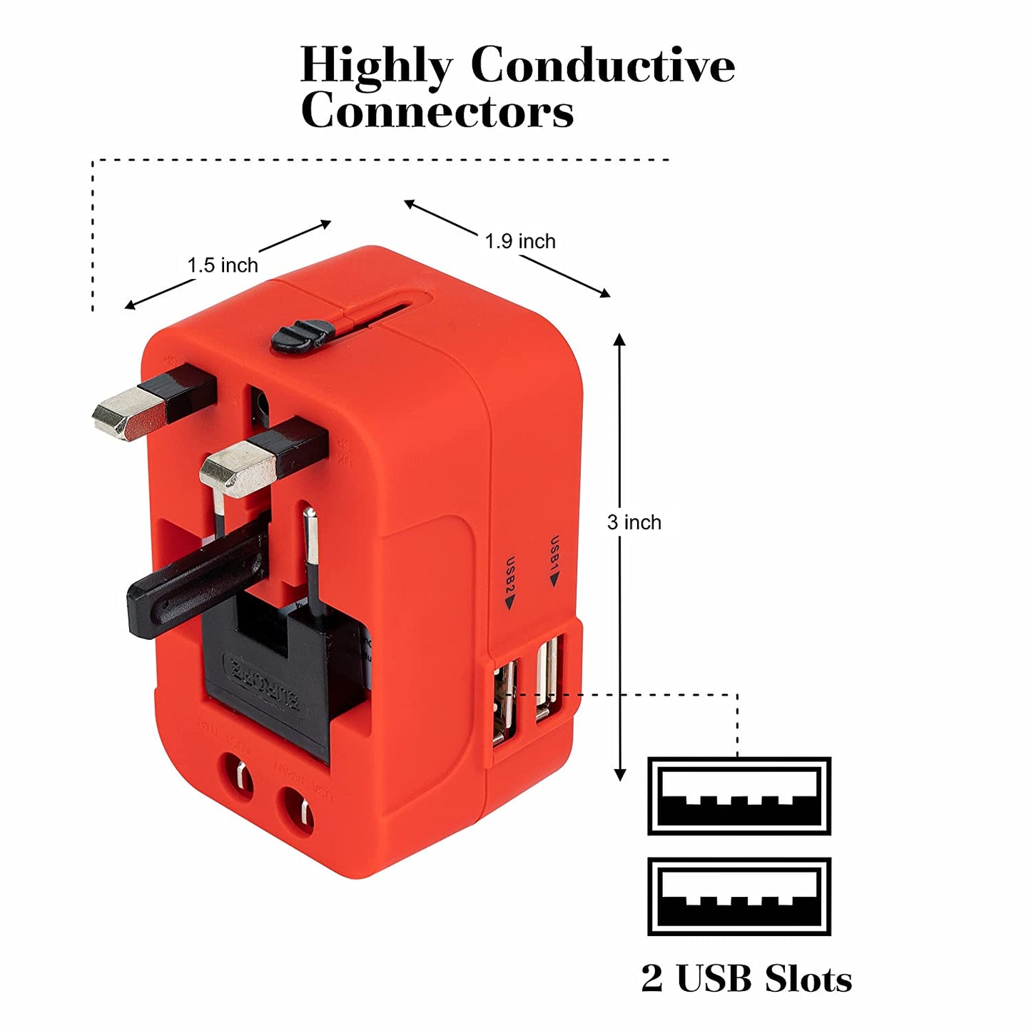 All In One Travel Adapter | Surge Protector | Universal Power Adapter