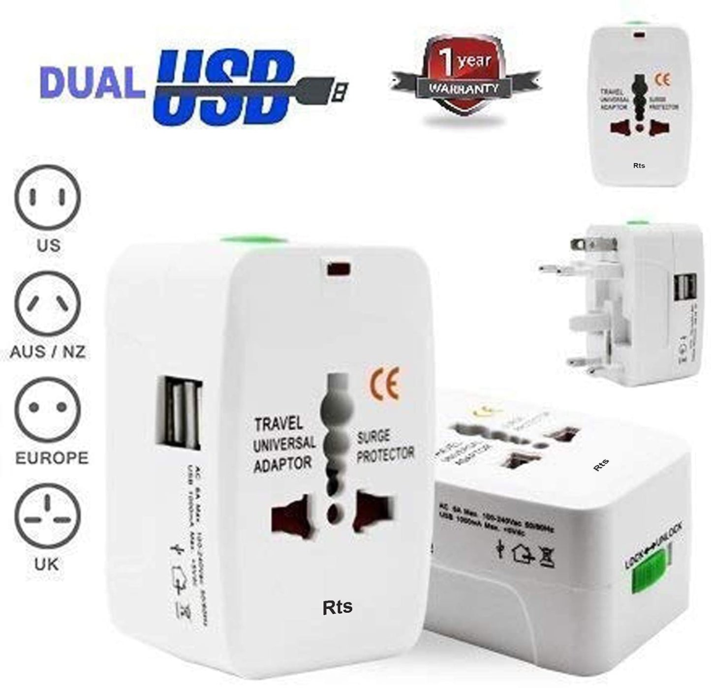 Smart Universal Travel Adapter | Surge Protector