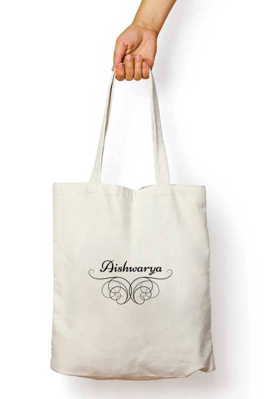 100% Cotton Canvas Tote Bag | Environment Safe | Customised Name