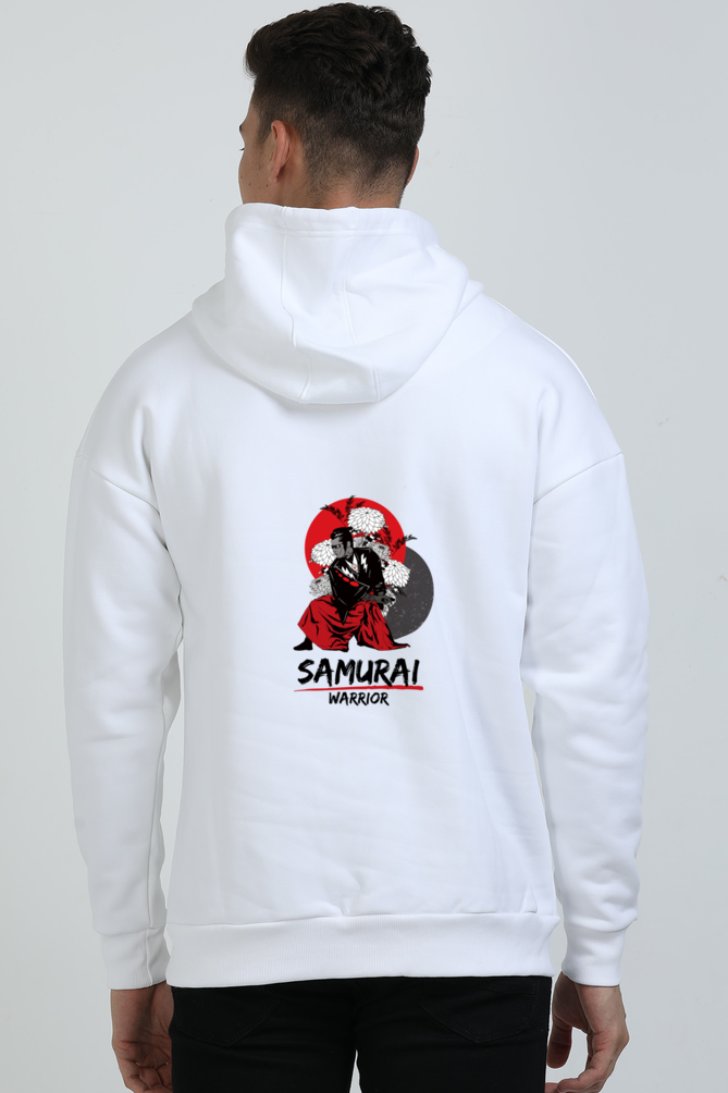 Men Oversized Hoodie Samurai Warrior