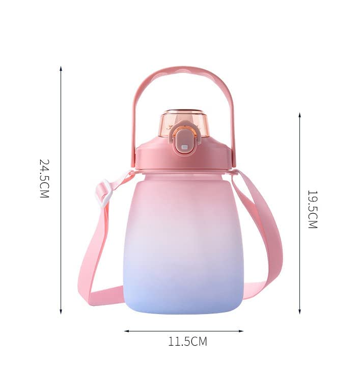 Bubble Water Bottle with Belt for Kid's - 1500ML | Sipper