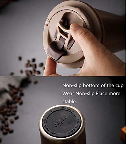 Stainless Steel Vacuum Insulated Travel Mug With Lid And Handle - 480 ML