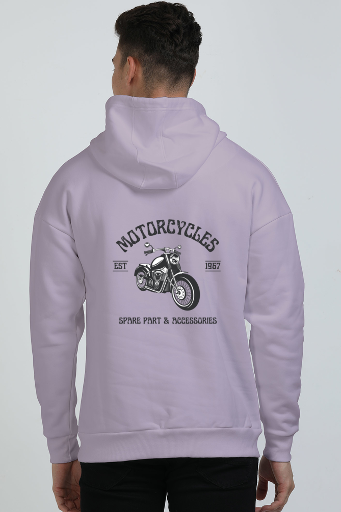 Men Oversized Hoodie - Motor bike