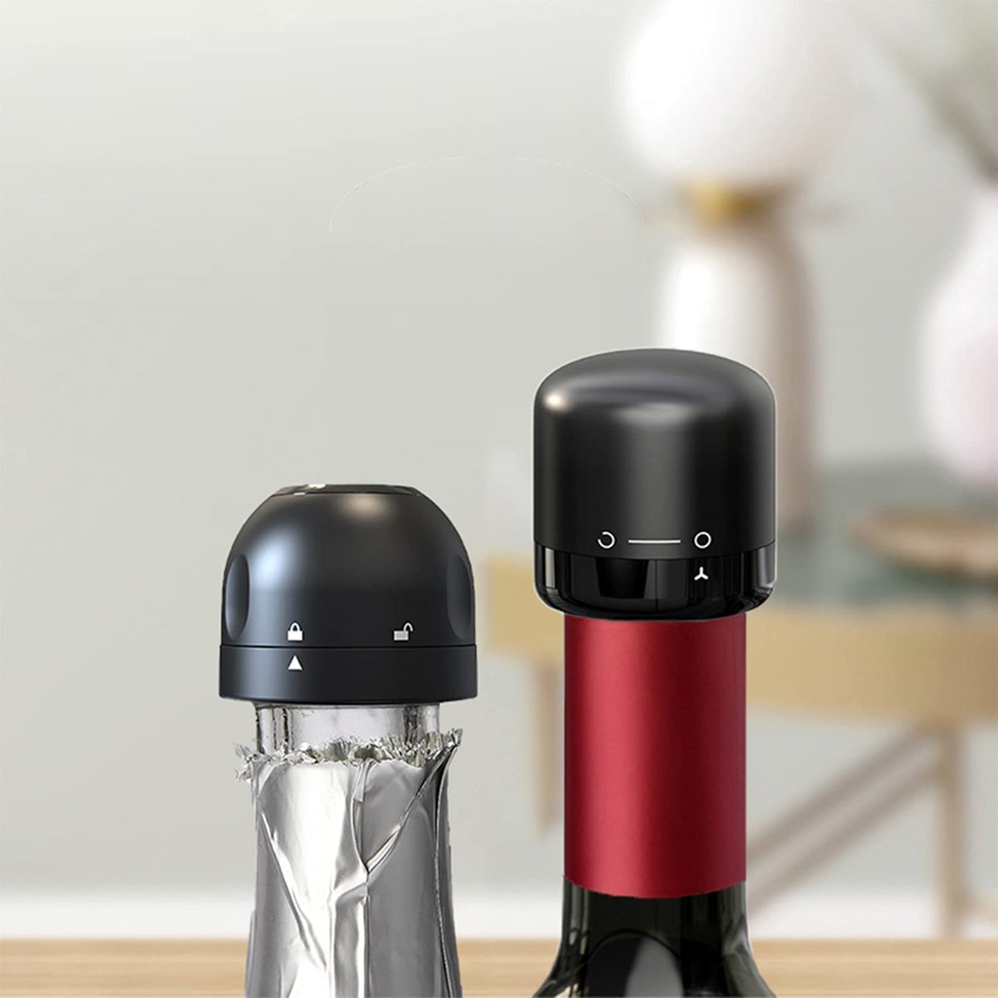 Wine | Champagne 2-in-1 Bottle Stoppers Set