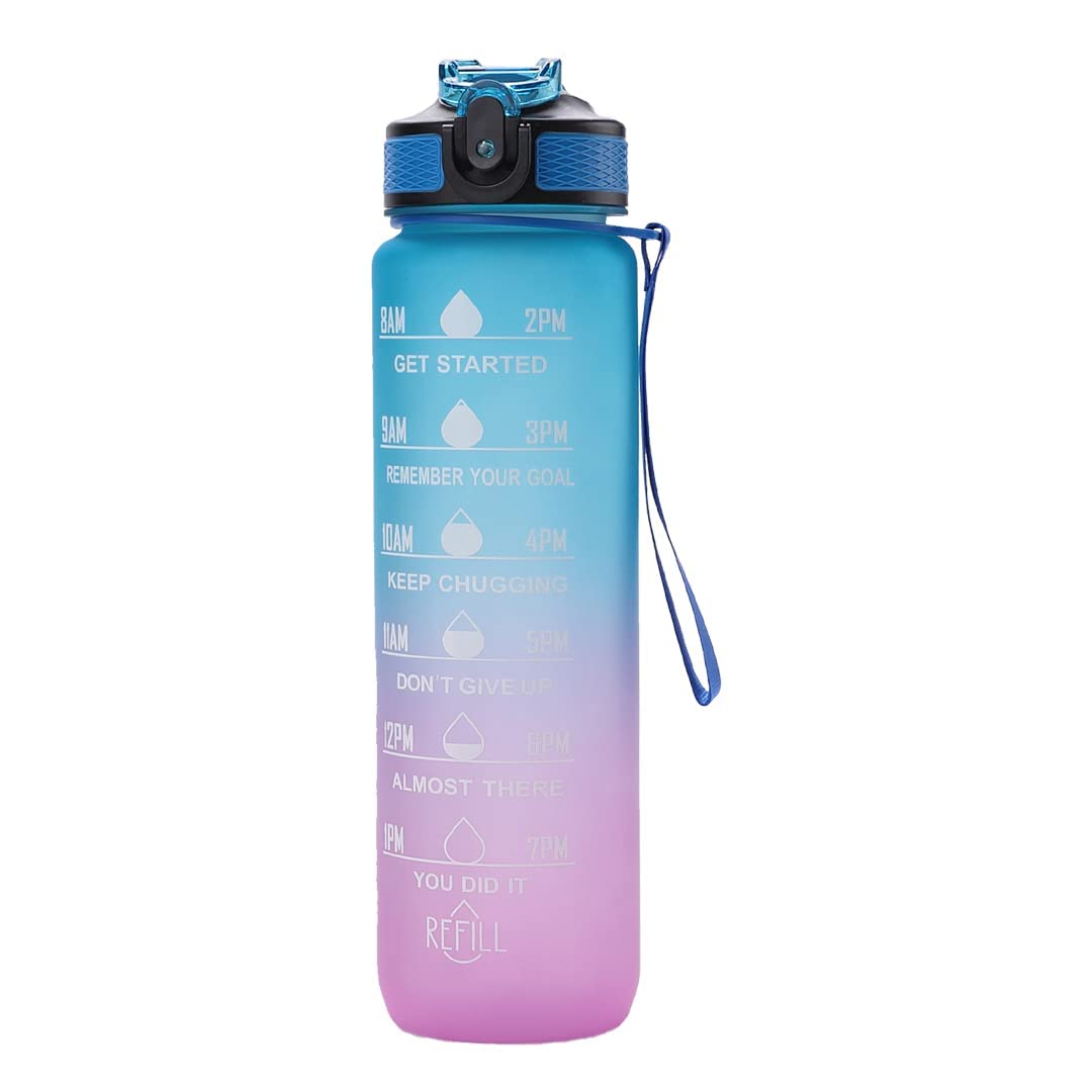 Motivational Water Bottle With Strap (1 Litre)