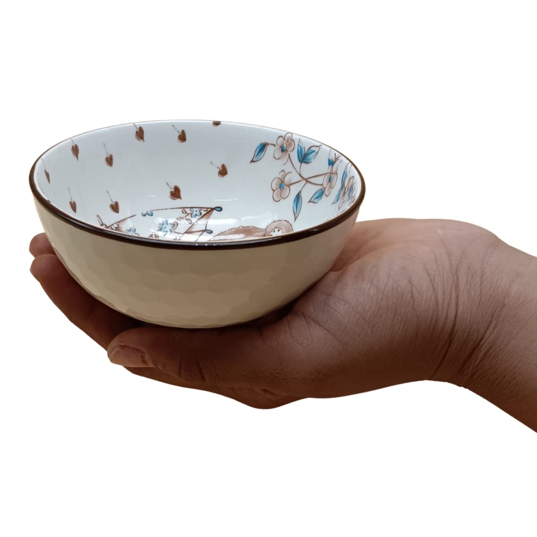 Premium Porcelain Cereal Bowl Set Cute bear Design