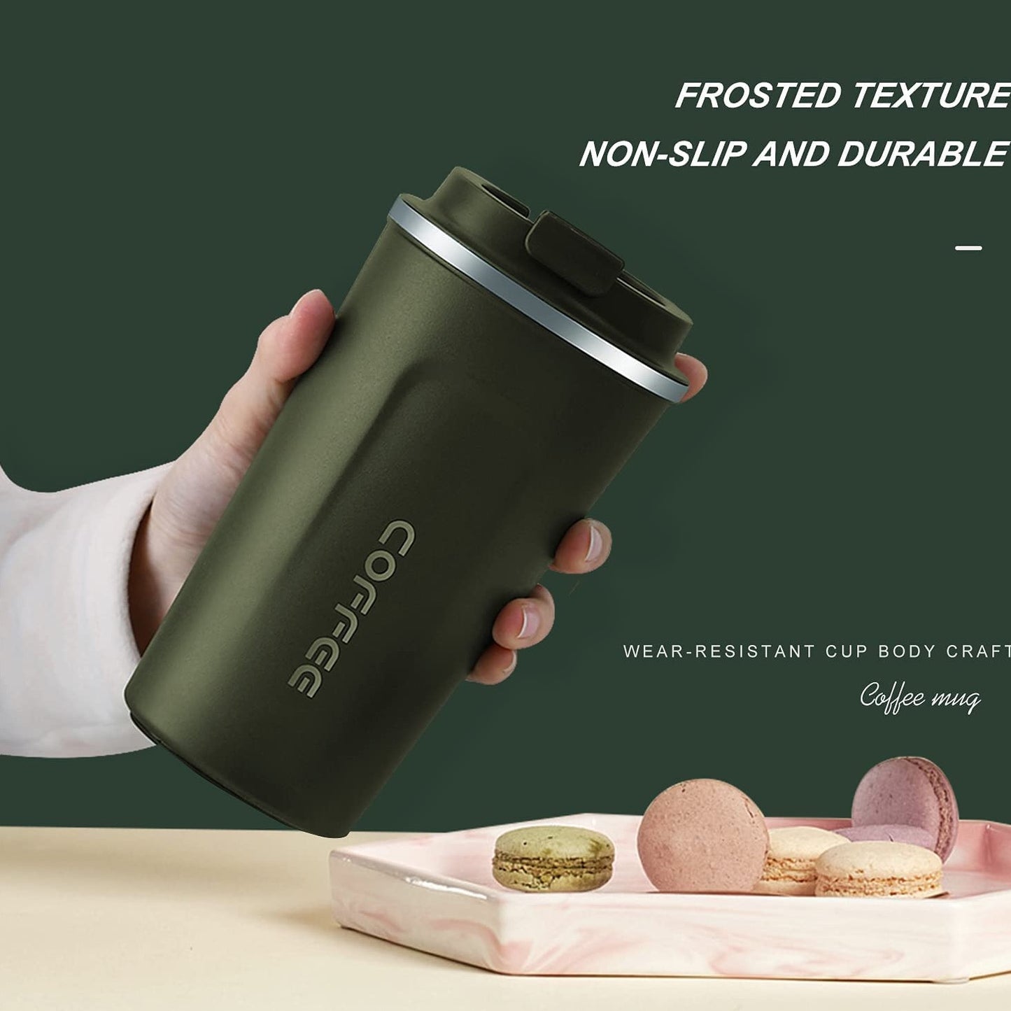 Smart Double Walled Travel Mug | With 360 Degree Leak Proof - 510ML