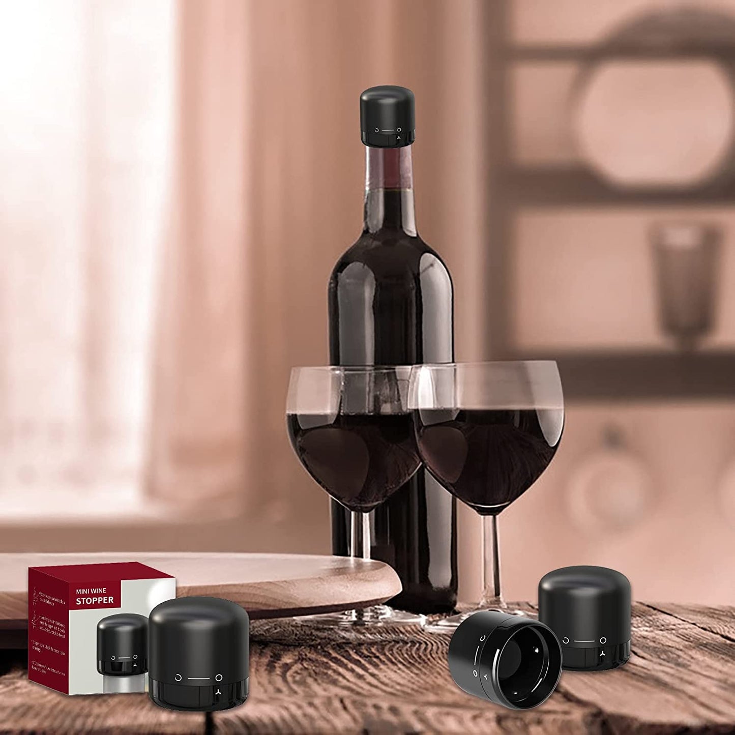 Wine | Champagne 2-in-1 Bottle Stoppers Set