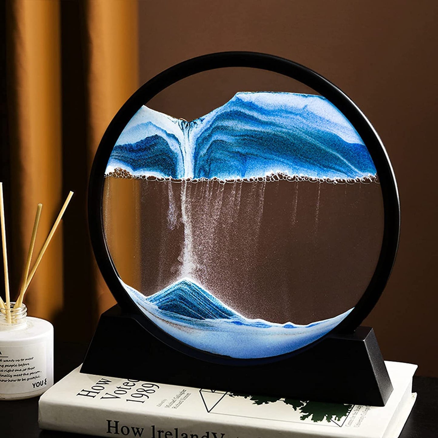 Quicksand 3D Art Table Lamp | Moving Sand Art | 7 Inch | Free flow