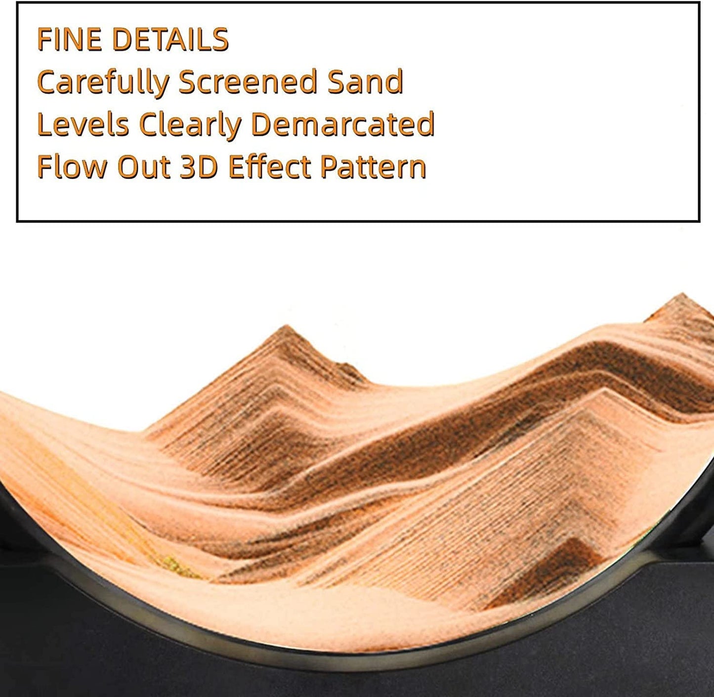 Quicksand 3D Art Table Lamp | Moving Sand Art | 7 Inch | Free flow