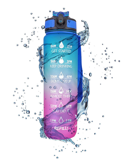 Motivational Water Bottle With Strap (1 Litre)