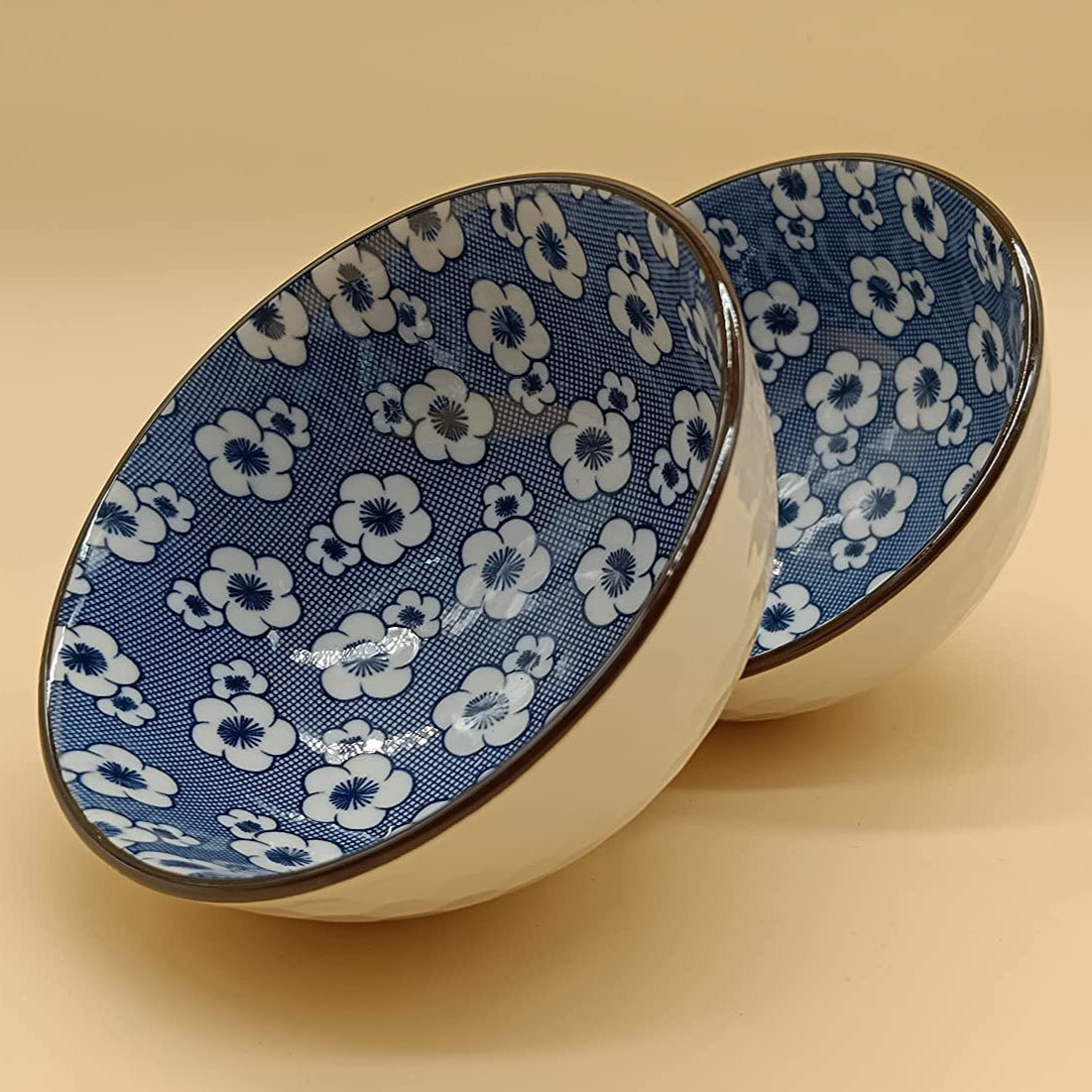 Porcelain Japanese Cereal Deep Bowls