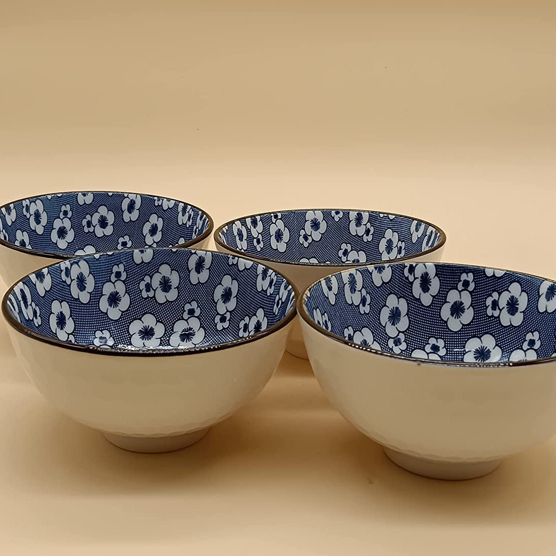 Porcelain Japanese Cereal Deep Bowls