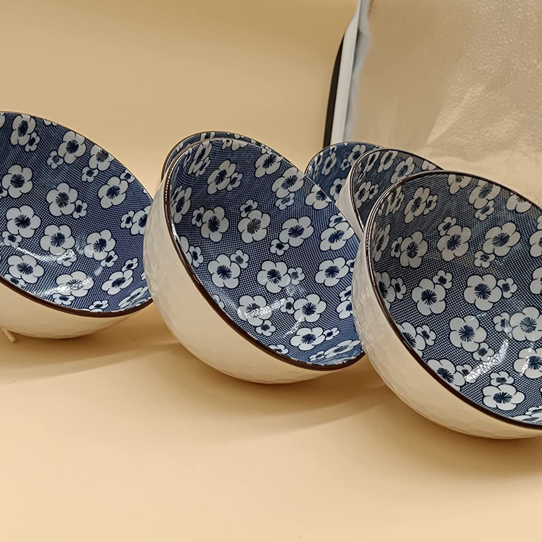 Porcelain Japanese Cereal Deep Bowls