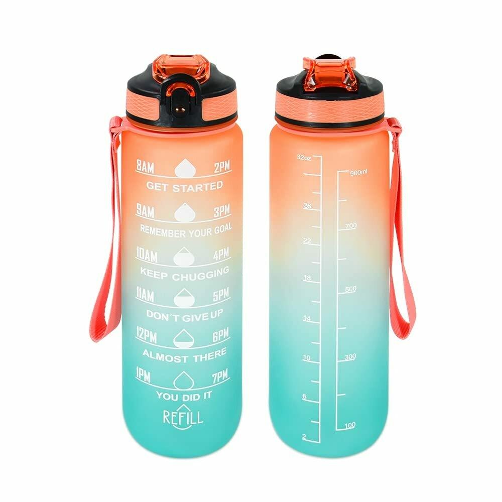 Motivational Water Bottle With Strap (1 Litre)