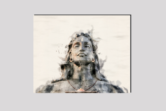 The Great Shiva On Canvas