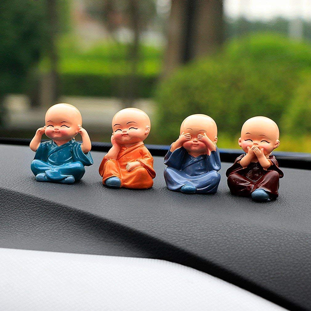 Monks on Car Dashboard