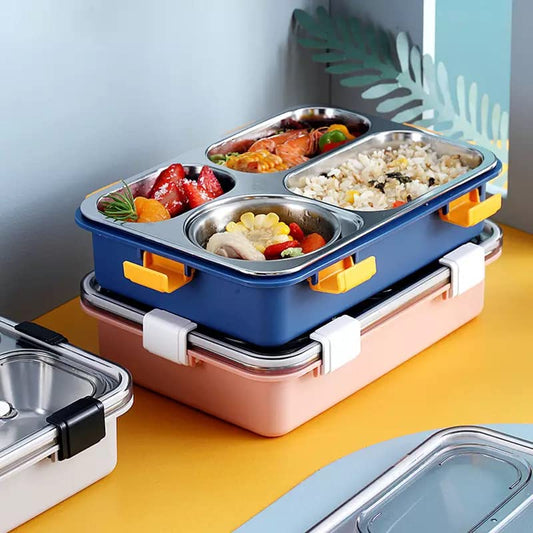 100% Leak Proof Stainless Steel Lunch Boxes | Tiffin Box for Adult Kids