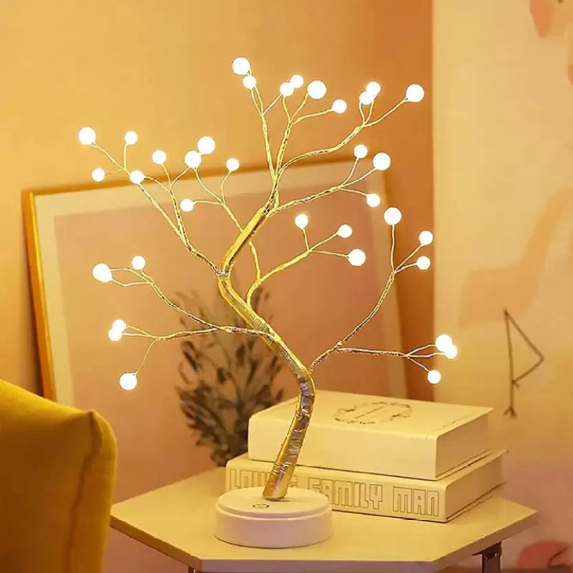 Bonsai Tree Table Lamp With Round LED